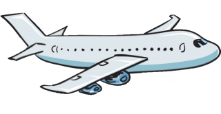 Flying plane